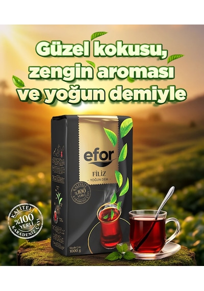Efor Filiz Yoğun Dem Dökme Çay 1000 Gr X 4 Adet