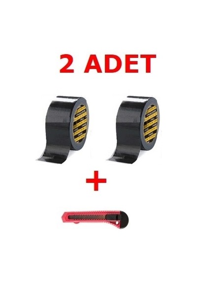 2 Adet Siyah Suya Dayanıklı Tamir Bandı Çadır Bant 48X10Mt
