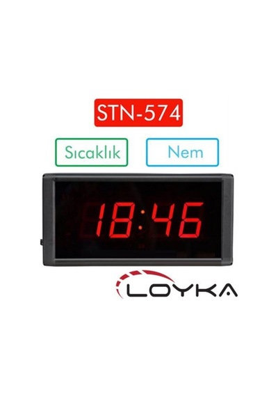Loyka Stn-574 Işıklı Termometre Saat
