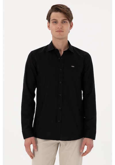 U.s. Polo Assn. Erkek Siyah Gömlek Basic 50298004-vr046 Siyah U.s. Polo Assn. Erkek Siyah Gömlek Basic 50298004-vr046 Siyah