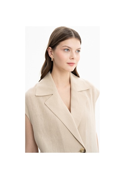 Aker 24ss09084111 Küçük Beden Yelek 24ss09084111 038 Camel Camel