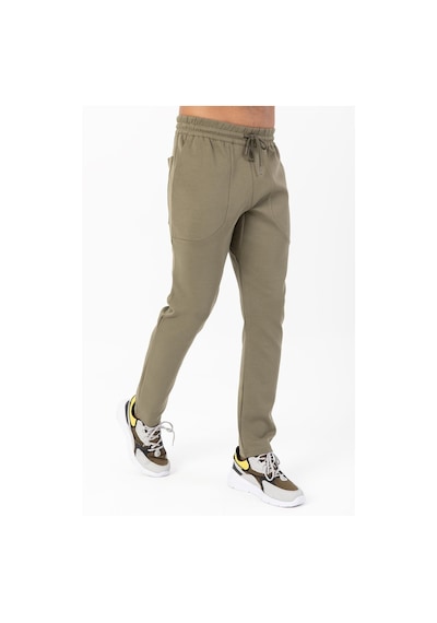 Maraton Sportswear Regular Erkek Dar Paça Basic Açık Haki Eşofman Altı 22480 Açık Haki