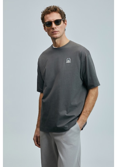 Lufian Nımbus Modern Grafik T- Shirt Kahverengi Kahverengi 111020251100400 Kahverengi