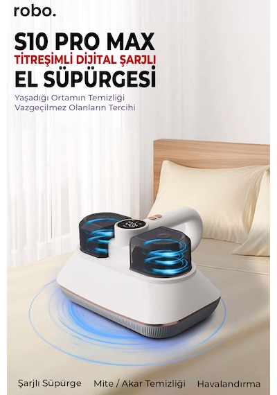 Robo S10 Pro Max Titreşimli Dijital El Süpürgesi