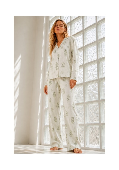 Fit Women Kadın Regular Bürümcük Çağla Yeşili Pijama Takımı