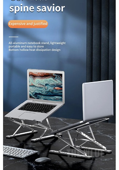 Alüminyum Tablet Ve Laptop Standı 10-17 İnç Katlanabilir Ayarlana
