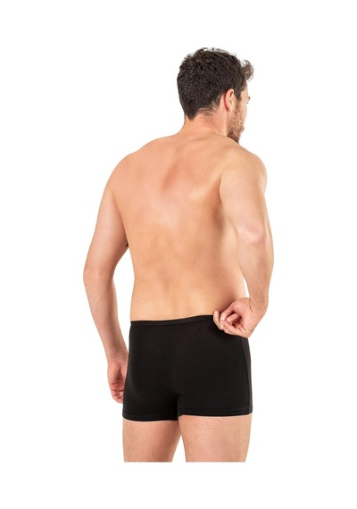 Kompedan Erkek Pamuklu Modal Boxer 11897-Siyah