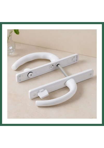 Bezos Pvc Kilitli Banyo/wc Kapı Kolu Beyaz Bzs01