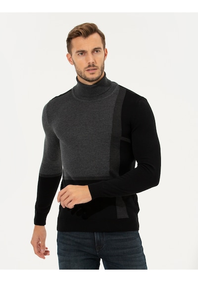 Pierre Cardin Erkek Gri Triko Kazak 50261176-vr024 Gri