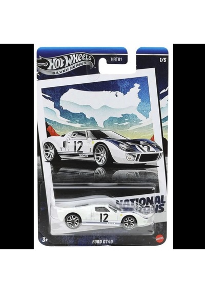 Hot Wheels Silver Series Ford Gt40 - National Icons 1/64 Diecast Model Araba Çok Renkli