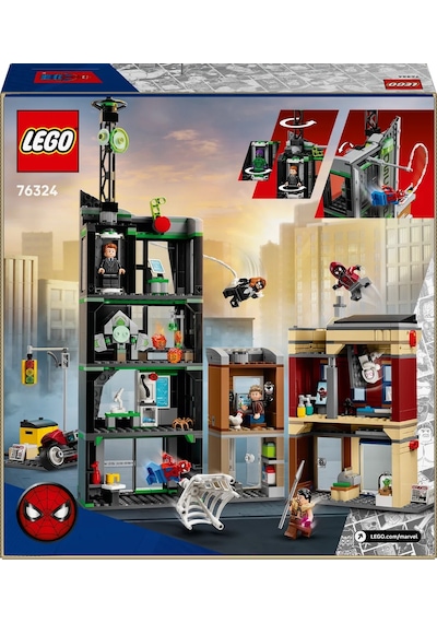 LEGO® ǀ Örümcek Adam, Oscorp'a Karşı 76324 - 10 Yaş ve Üzeri Çocuklar için Yaratıcı Oyuncak Yapım Seti (808 Parça)