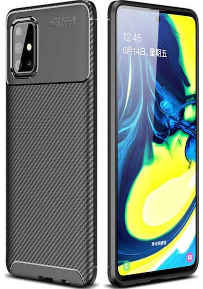Samsung Uyumlu Galaxy A51 Kilif Esnek Karbon Tam Korumali Silikon 429580361