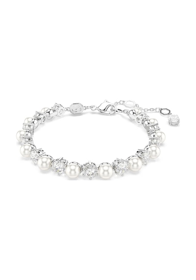5689625 Swarovski Bilezik Matrıx:tb Pearl Whıte/rhs M Metalik