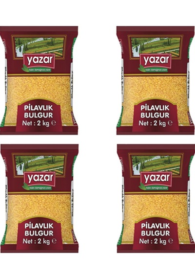 Yazar Pilavlık Bulgur 4 x 2 KG