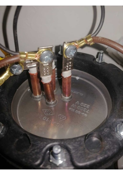 Bakır Rezistanslı Elektrikli Şofben Aydın Derya Sigorta Ve Kutus Dahil Paket Beyaz