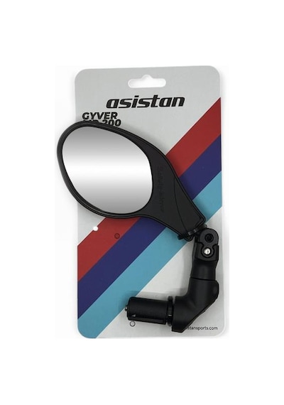 Asistan Gyver Mr200 Gidon İçi Bağlantılı Geniş Açılı Bisiklet Güvenlik Dikiz Aynası