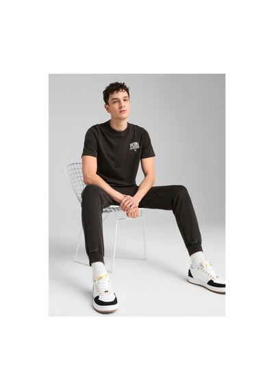 Puma 68464001 Class Tee Siyah Yuvarlak Yaka Regular Fit Düz Erkek T-shirt Black Black