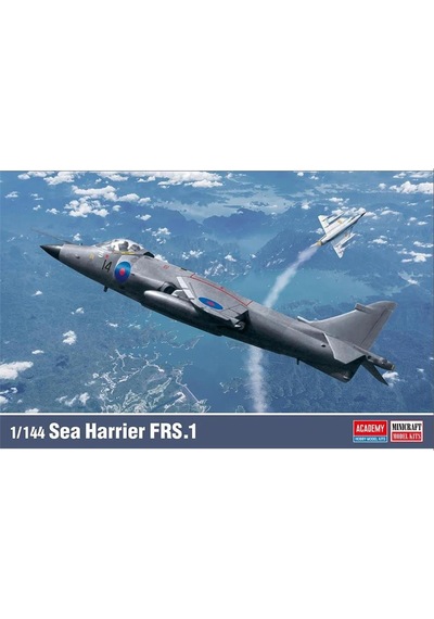 Academy 12657 1/144 Sea Harrier Frs.1 Savaş Uçağı, Plastik Model Kiti-59176