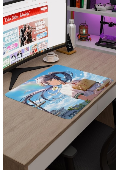 Suzume Anime V3 - 48x40 Xl Gaming Kauçuk Kaymaz Taban Mouse Pad Fare Altlığı