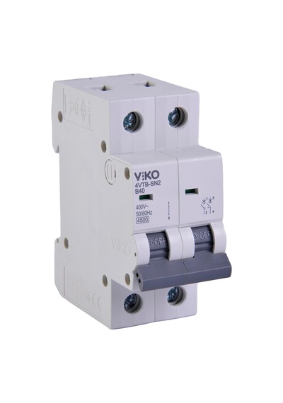 4vtb-2b40 Otomatik Sigorta 4,5ka B Tipi 2 Kutup 40a