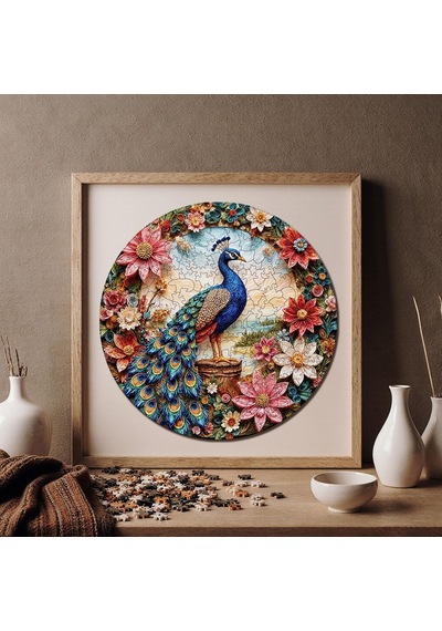 Ahşap Puzzle Yetişkin - Çiçek Açan Zarafet - 252 Parça, 29 X 29 Cm - Yapıştırıcı Folyo Dahil - Benzersiz Şekilli Parçalar & Özel Figürler - A1-15