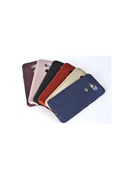 LG Uyumlu K40s Kılıf Zore Premier Silikon Kapak Lacivert