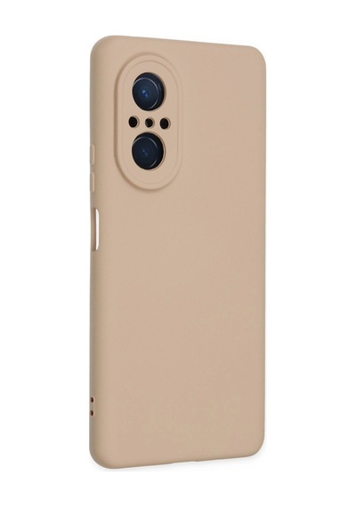 Huawei Nova 9 Se Kılıf Nano İçi Kadife Silikon - Pudra - Pudra
