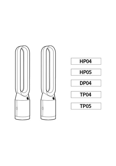 Dyson Uyumlu Hava Temizleyci Filtresi Hp04 / Hp05 / Dp04 / Tp04 / Tp05