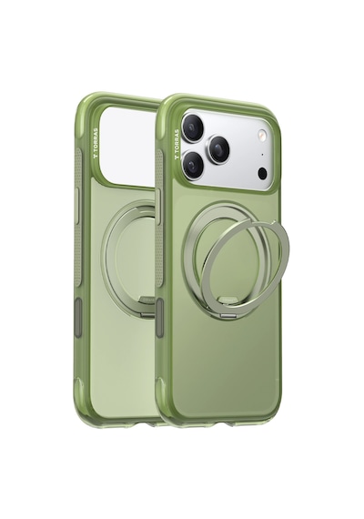 Torras Apple iPhone 17 Pro / 18 Pro Uyumlu Ostand R Air Magsafe Kapak Yeşil