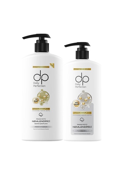 Dp Daily Perfection Pamuk Sütü Şampuan 800 Ml + Saç Kremi 400 Ml 5 Adet
