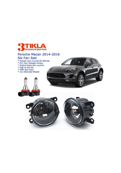 Porsche Macan 2016 Sis Farı Set Oem: 8200074008