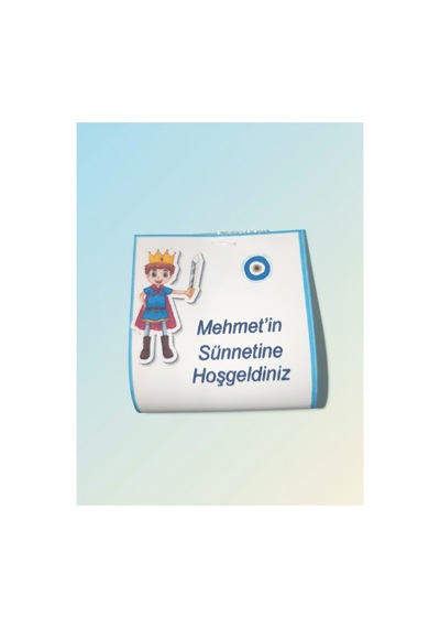 24 Adet Kişiye Özel Prens Tasarımlı Sünnet Kınası - El Değmemiş Dağıtmalık Stick Kına