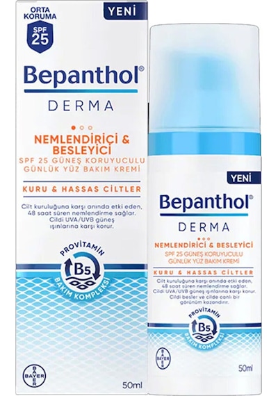Bepanthol Derma Nemlendirici ve Besleyici Günlük Yüz Kremi 2 x 50 ML
