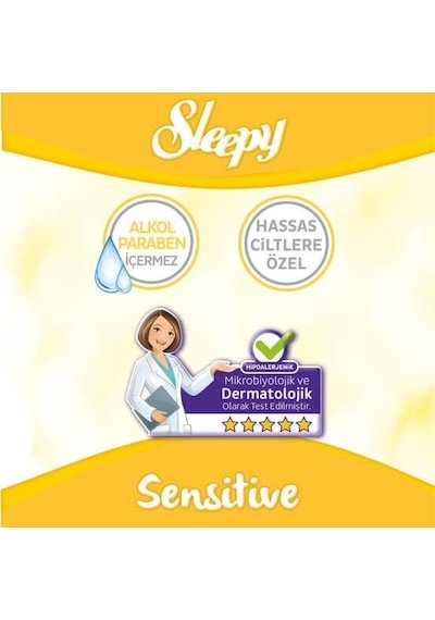 Sleepy Sensitive Islak Havlu Mendil 90 Yaprak 2'li