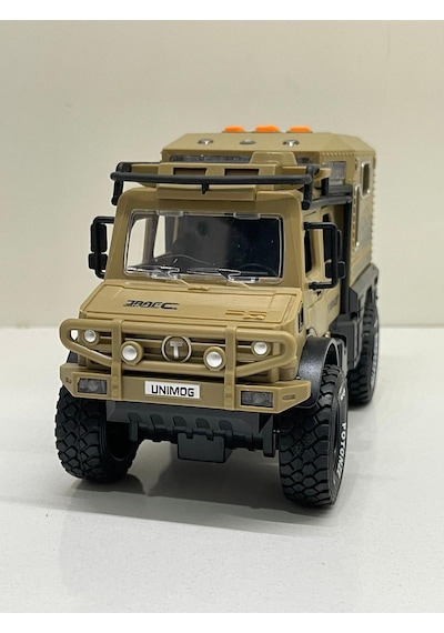 Scowetto Sürtmeli Işıklı Müzikli Off Road Karavan Açılabilir Kapılar 18 Cm Müzikli Of Road Karavan - Bej