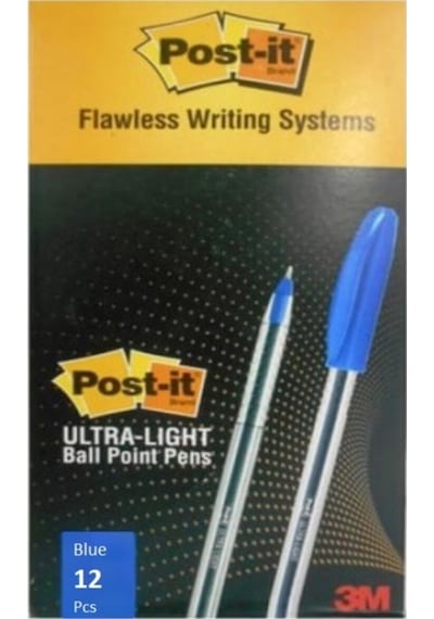 Tükenmez Kalem Ultra Lıght Ball Point Pens 12li Paket Mavi
