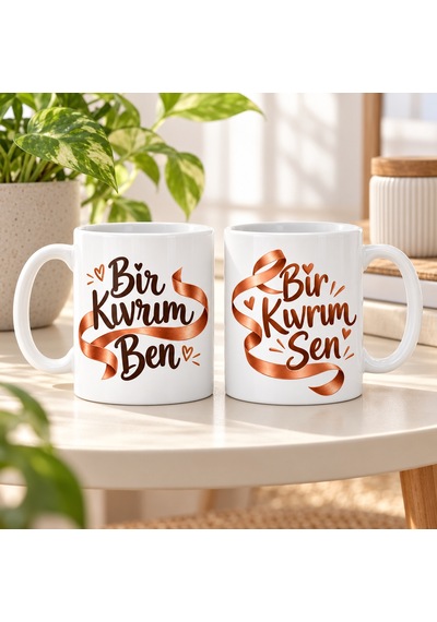 Bezos İki Kıvrım 2'li Porselen Kupa Seti - Model 602 Mmbz