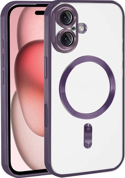 Sptmgldı Newface Apple Apple iPhone Uyumlu  17 Kross Magneticsafe Kapak - Mor