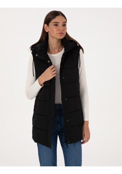 Pierre Cardin Kadın Siyah Mont Yelek 50309044-vr046 Siyah