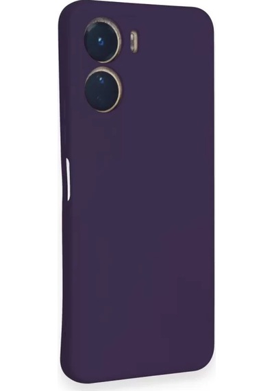 Newface Vivo Y16 Kılıf Nano İçi Kadife Silikon - Mor