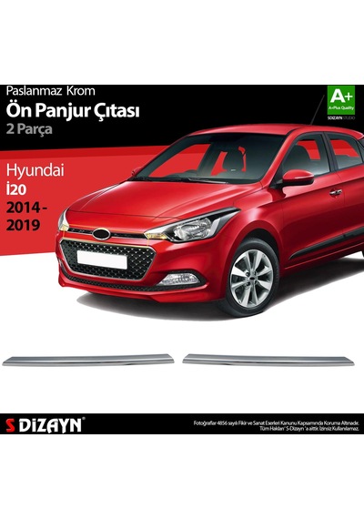 S-Dizayn  Hyundai İ20 Krom Ön Panjur 2 Prç 2014-2018