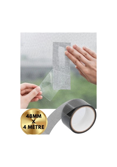 48mm X 2 Metre 2 Adet Fiber Tül Yaması -gri Yapışkanlı Sineklik Tamir Bandı Delik Kapatıcı Sinek Kovucu Tül Tamir Yapışkanı 48mm X 2 Metre 2 Adet Fiber Tül Yaması -gri Yapışkanlı Sineklik Tamir Bandı Delik Kapatıcı Sinek Kovucu Tül Tamir Yapışkanı