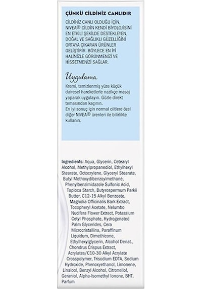 Nivea Canlandırıcı Normal Ciltler için SPF 15 Gündüz Kremi 50 ML
