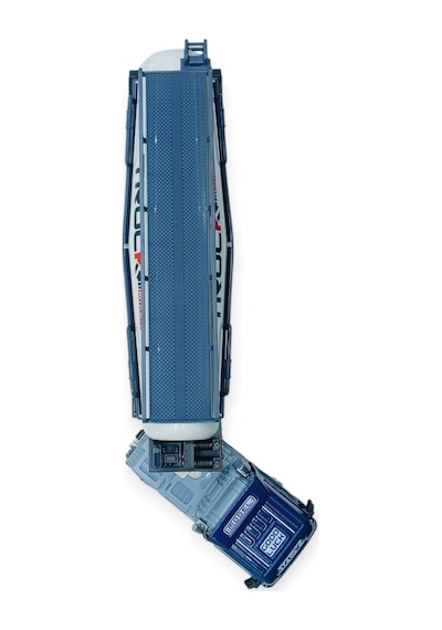 Metal Tır 1:24 - Sesli Işıklı Tanker Tır 39 Cm - Lacivert Kafa Çok Renkli