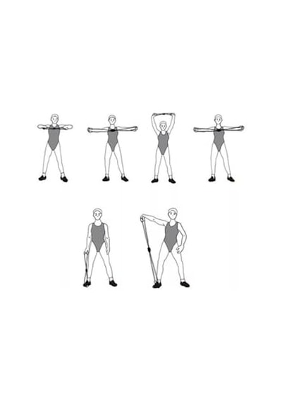 Slipt Egzersiz Spor Pilates Yumuşak Sünger Saplı Direnç Lastiği, Mor Açık Bej