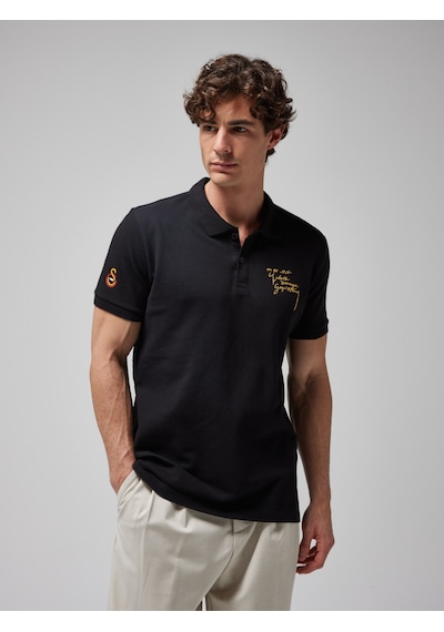 Gsstore Galatasaray Erkek Ata Polo T-shirt E251280 Siyah
