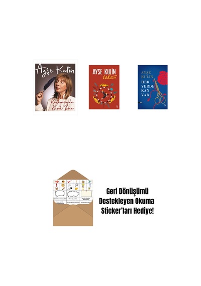 Kalemimle Kırk Sene Ciltli + Taksiii + Her Yerde Kan Var Ciltli + Okuma Sticker'ları