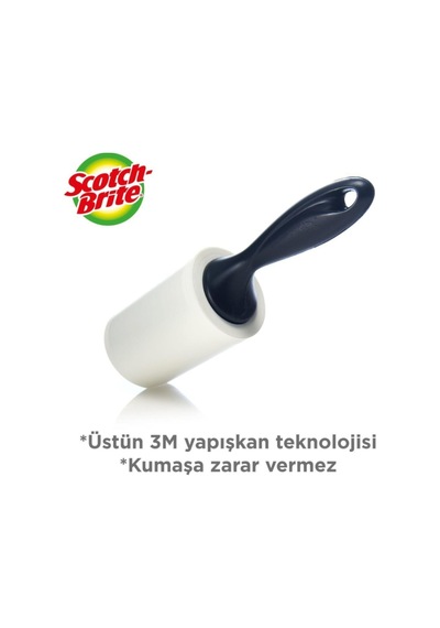 Scotch Brite Scotch-brite 9301227 Tüy Toplayıcı Rulo, 56 Yaprak Beyaz - Gri