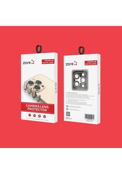 Apple Uyumlu iPhone 13 Pro Uyumlu Max Kolay Takılabilen Premium Safir Kamera Lens Koruyucu Cl-12 Renk1 -