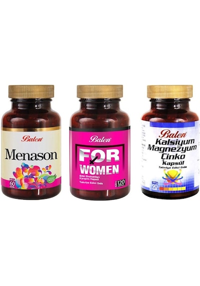 Balen For Woman(Bayan)+Balen Menason +Kalsiyum Magnezyum Çinko